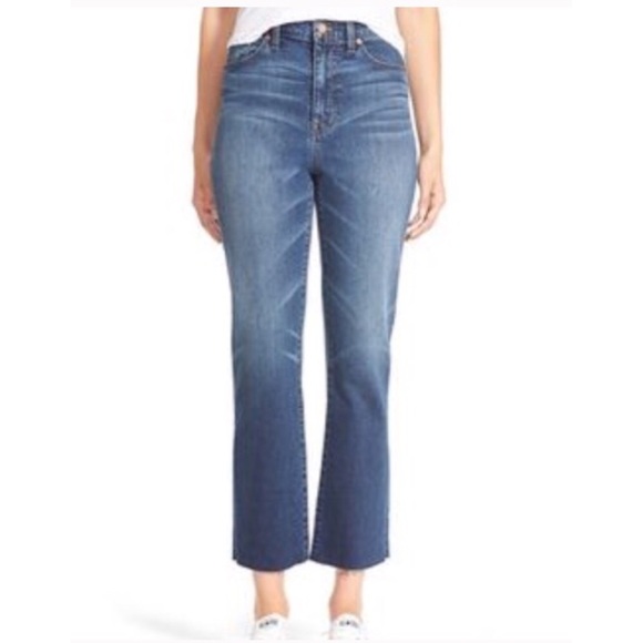 Madewell Denim - Madewell High Rise Flea Market Flare Cropped Jeans